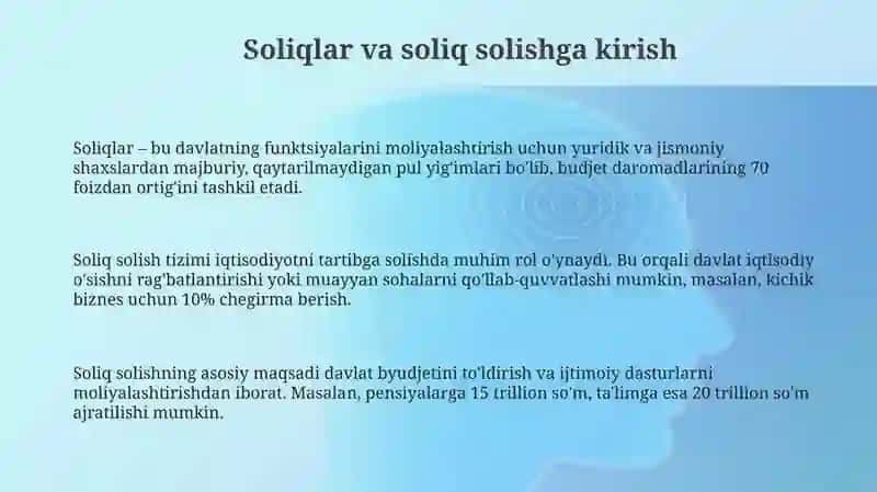 Soliqlar va soliq solish 3