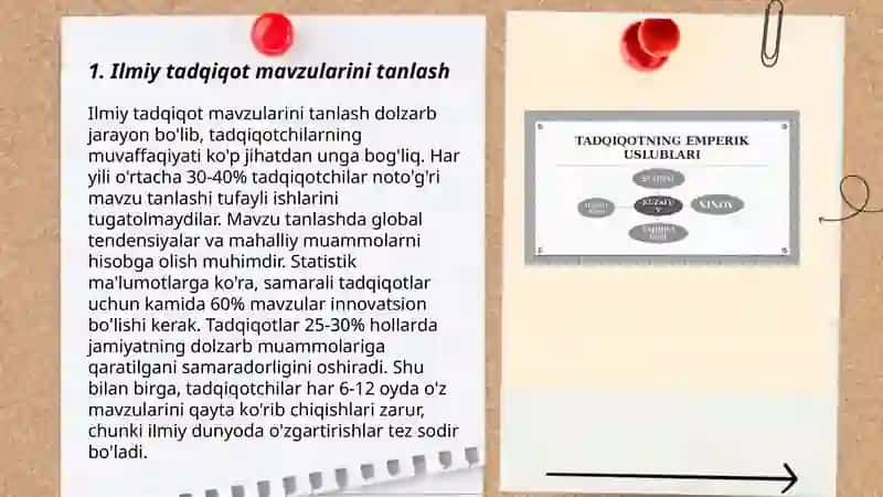 Ilmiy tadqiqotning bosqichlari turlari 3
