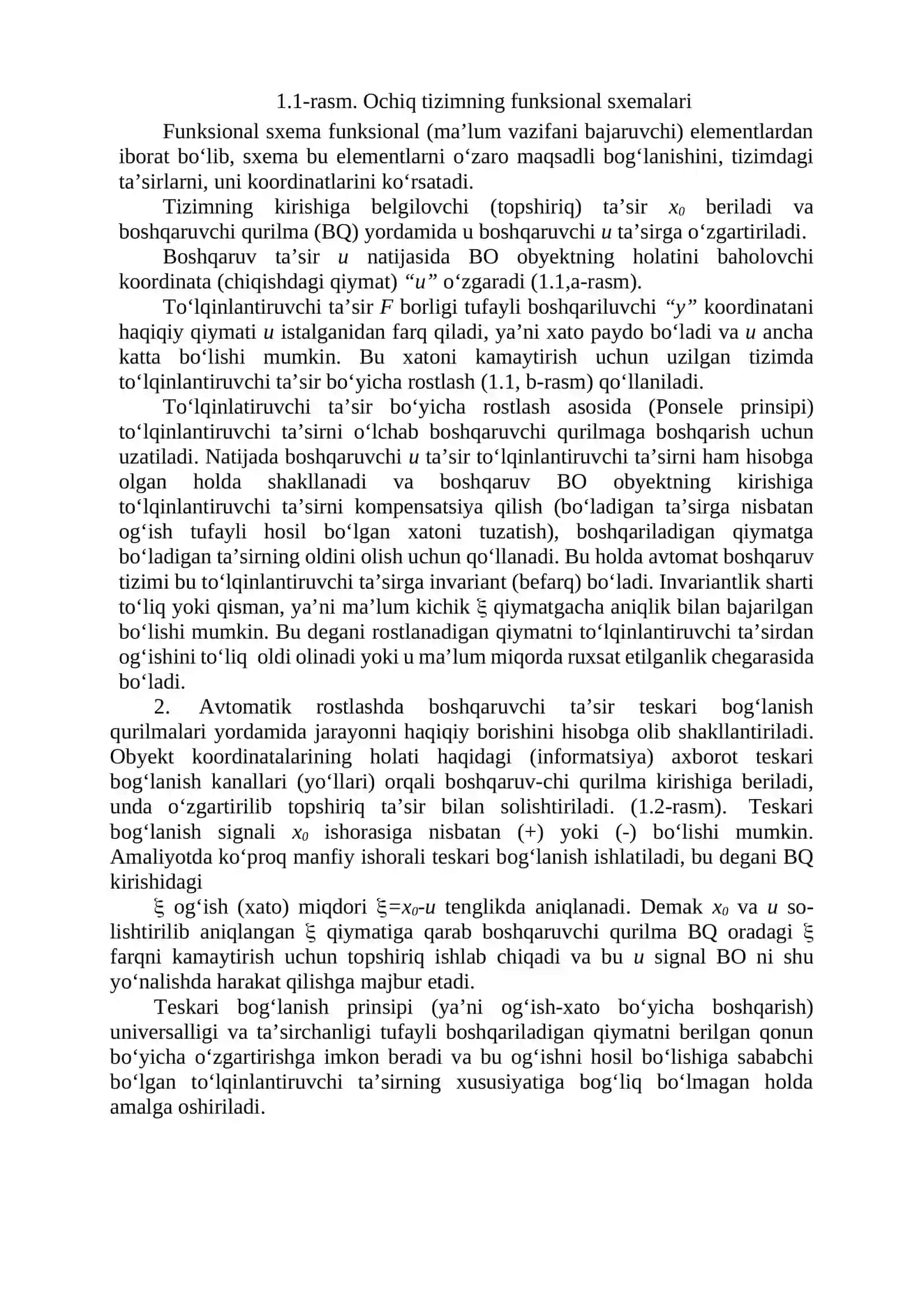 Avtomatik boshqarish tizimlari 3