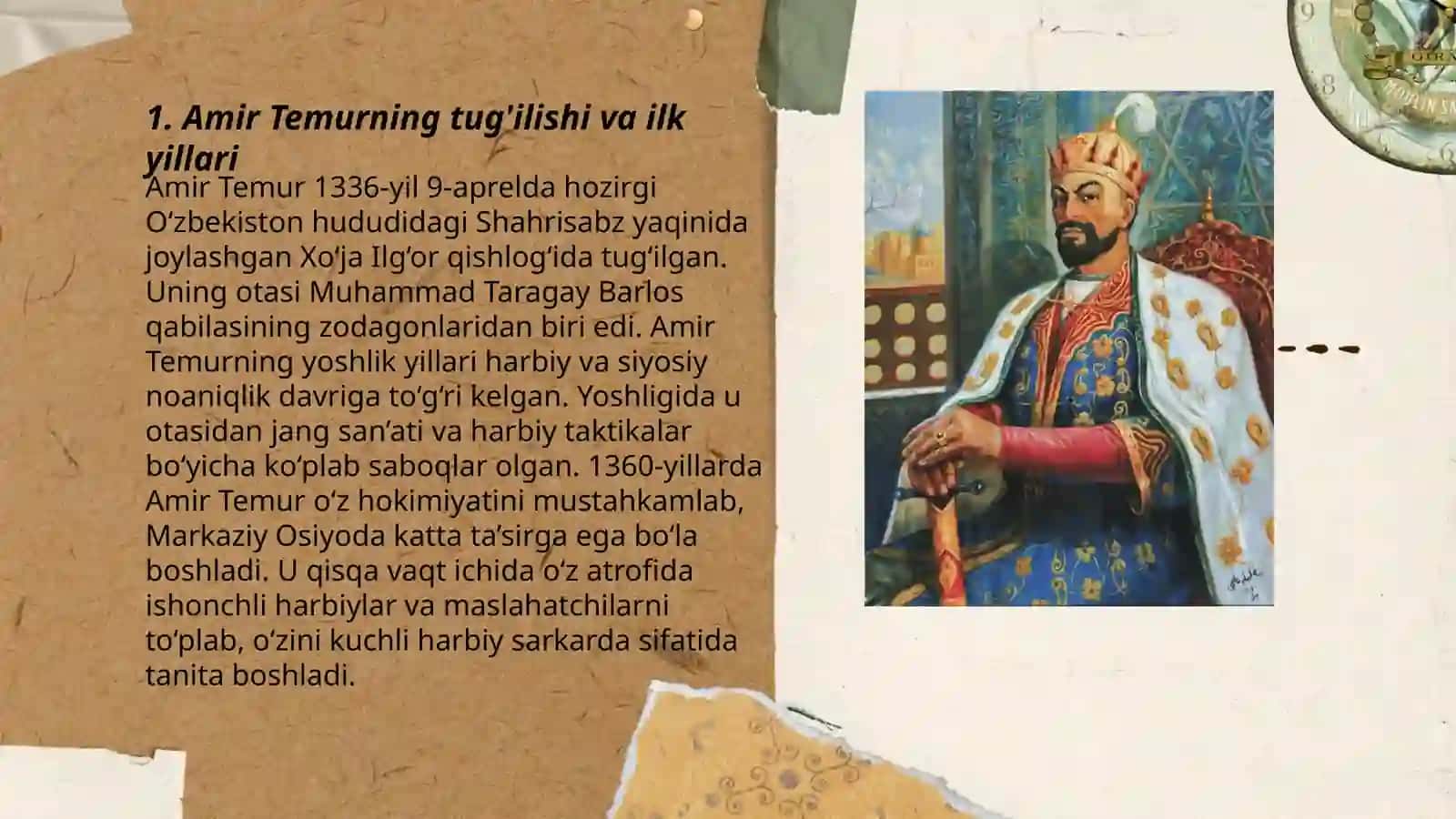 Amir Temur - buyuk davlat arbobi 3