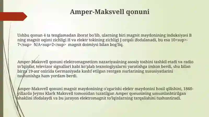Maksvell Tenglamalari 3