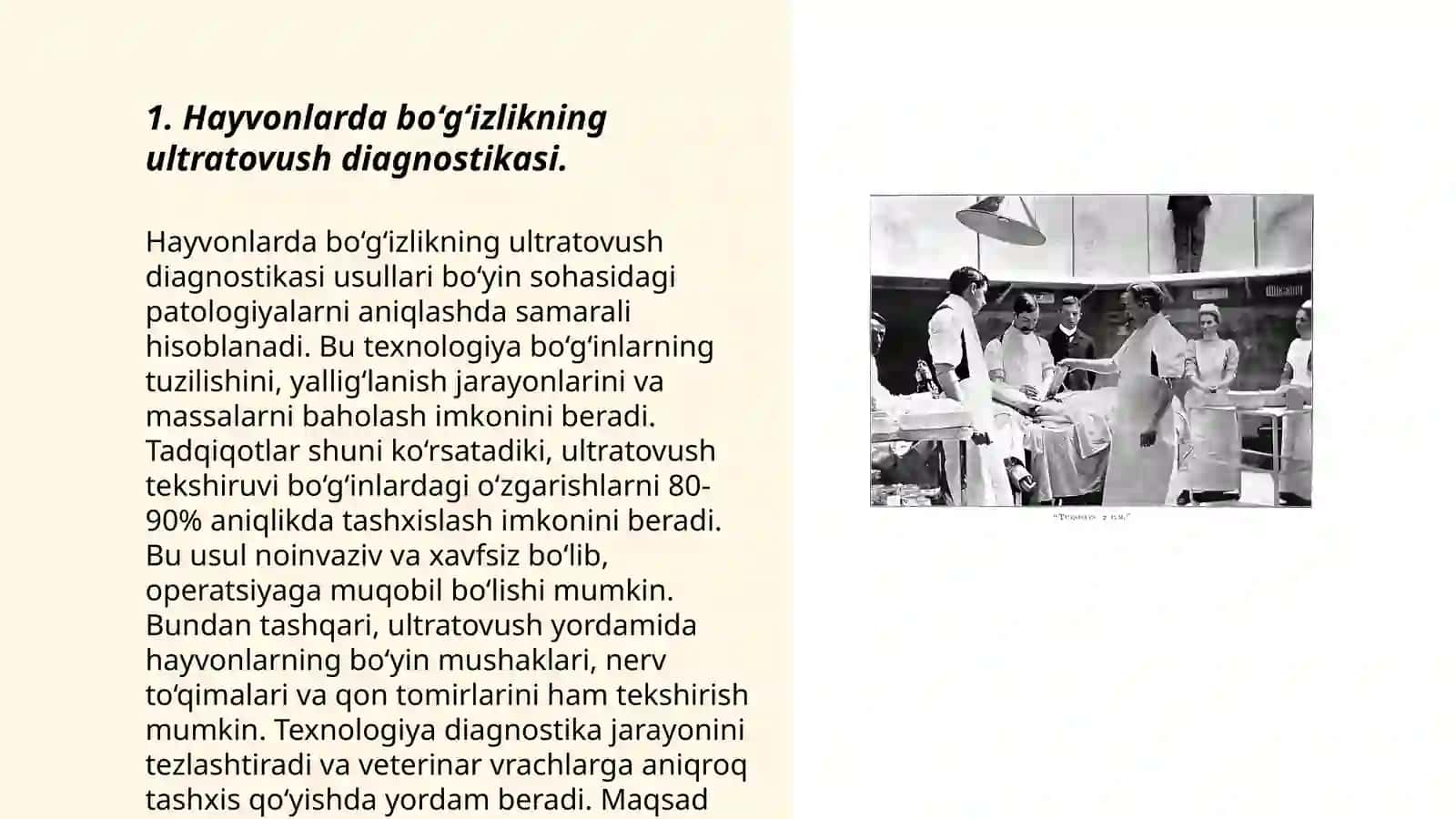 Hayvonlarda bo‘g‘izlikni ultratovush UTT yordamida tekshirish 3