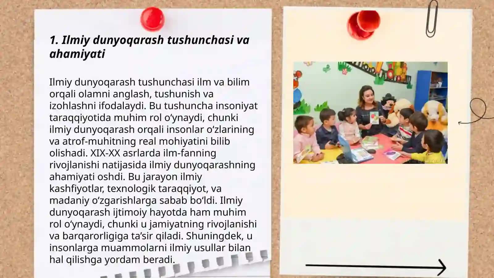 Oʻquvchilarning ilmiy dunyoqarashini shakllantirish oʻquvchilarning aqliy tarbiyasi 3