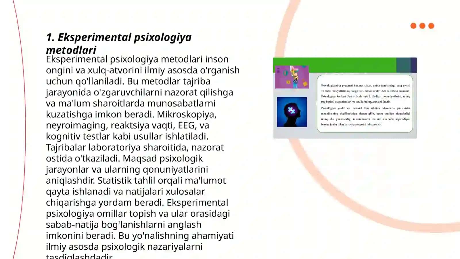 Hozirgi zamon psixologiyasining tadqiqot metodlari 3