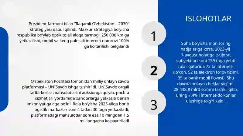 O'ZBEKISTONDA ELEKTRON TIJORATNI SHAKILLANISHI TARIXIY YONDASHUV 3