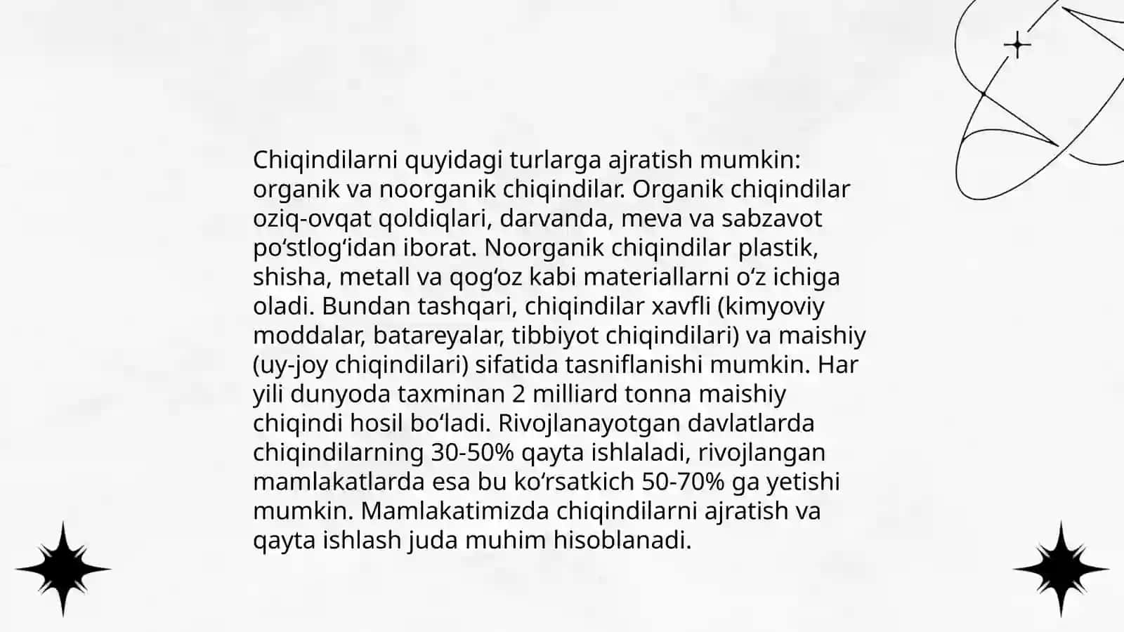 Chiqindilarni qayta ishlash texnologiyasi 3
