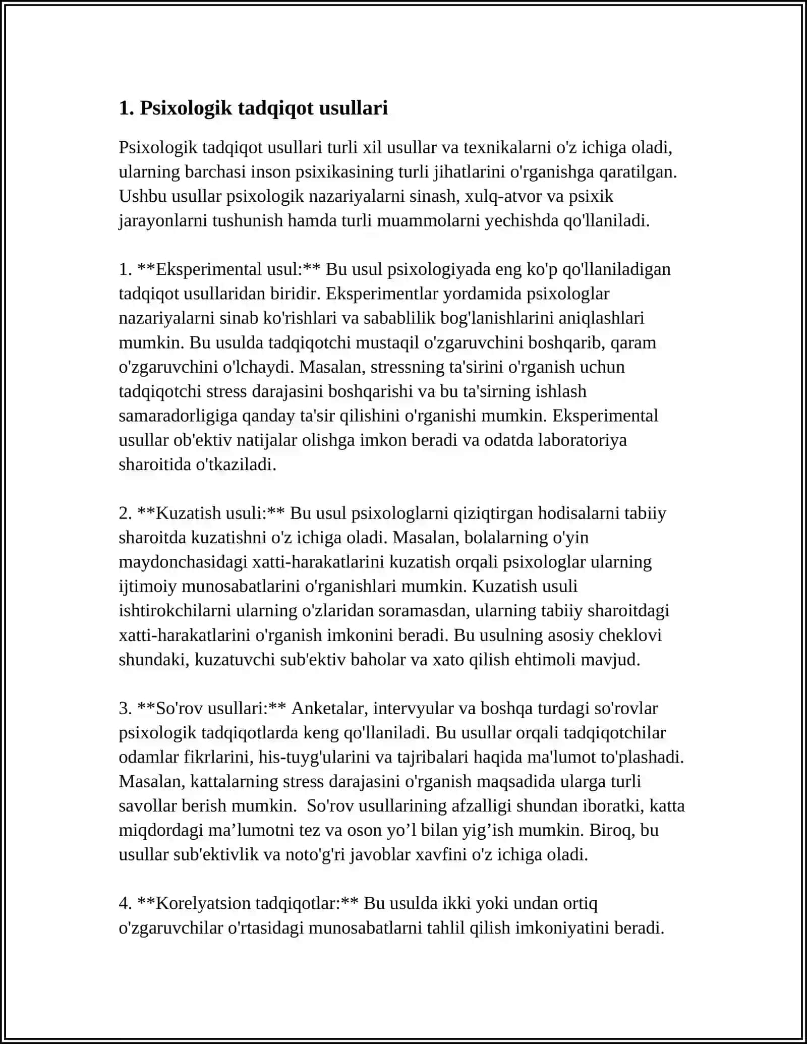 PSIXOLOGLARNING TADQIQOT FAOLIYATI 3
