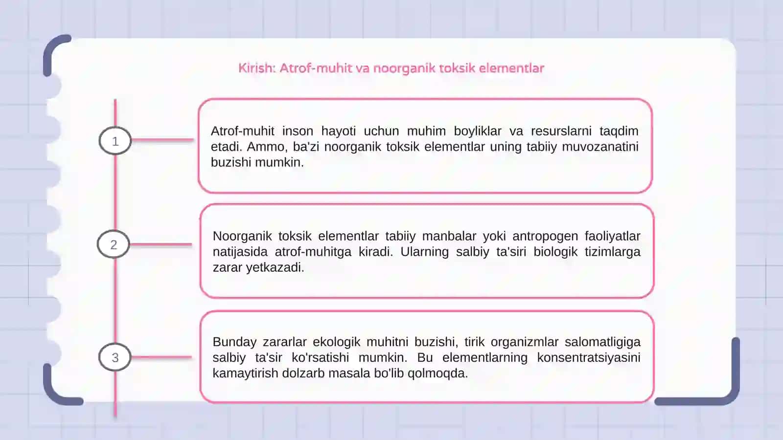 Atrof muhitdagi noorganen toksik elementlarni ta'sirida kechadigan o'zgarishlar 3