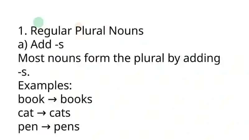 Plural Form of Nouns 3