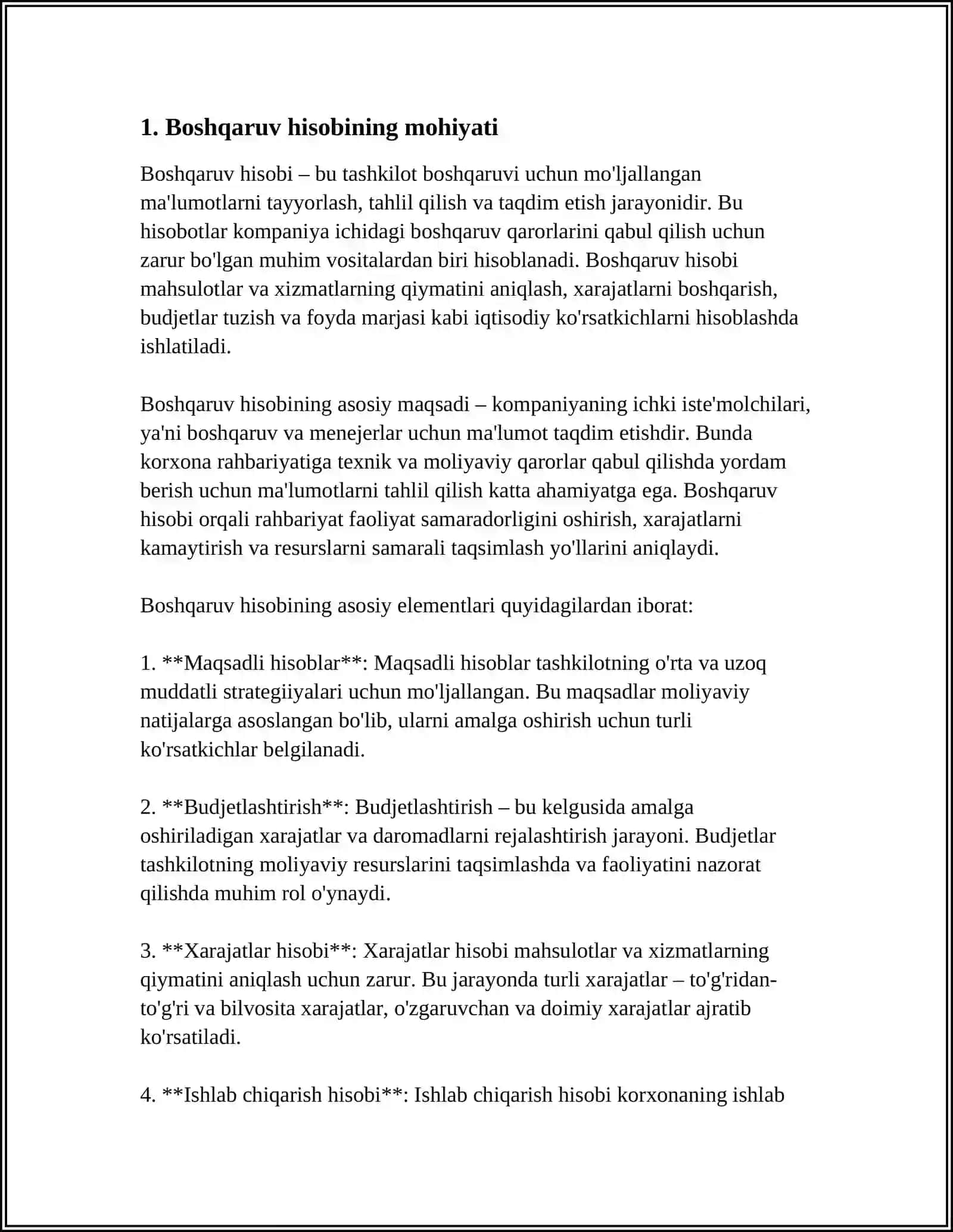 BOSHQARUV HISOBINI TASHKIL ETISH 3
