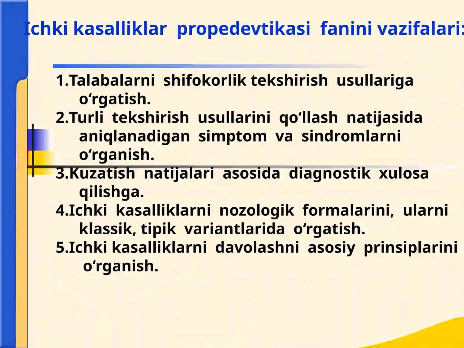 Ichki kasalliklar propedevtikasifanining rivojlanishi 3