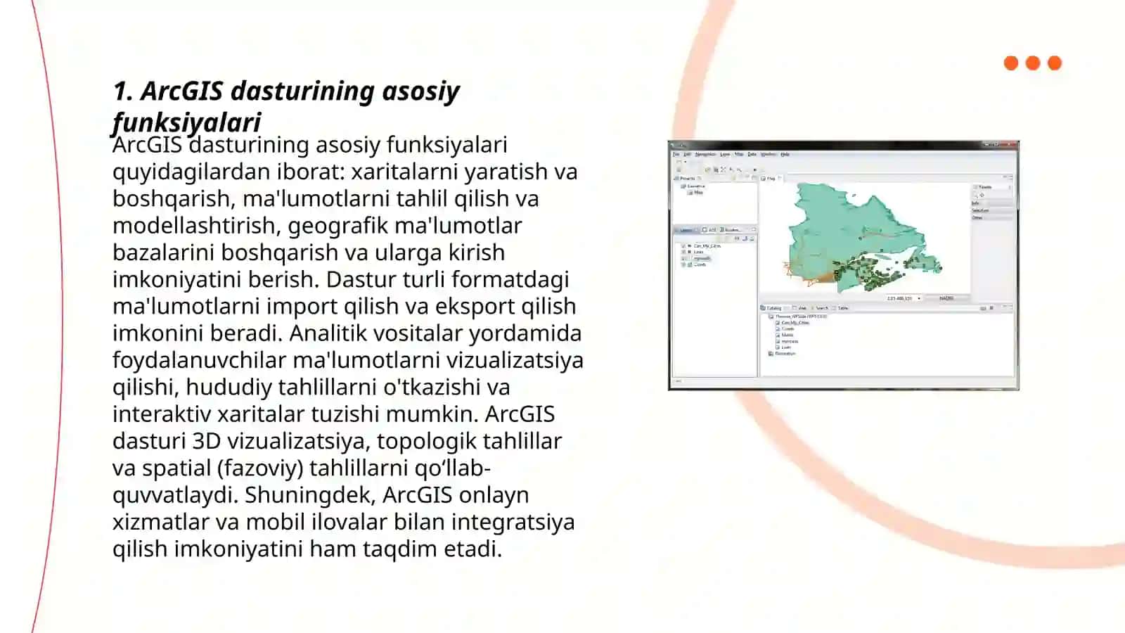Arcgis dasturi ilovalari 3