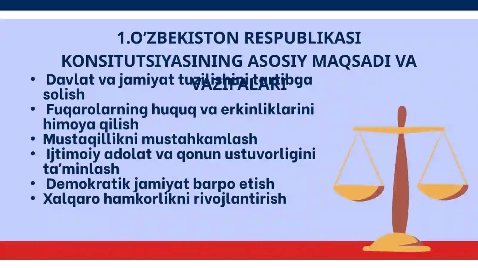 O’ZBEKISTON RESPUBLIKASI KONSITUTSIYASINING O’ZIGA XOS XUSUSIYATLARI 3