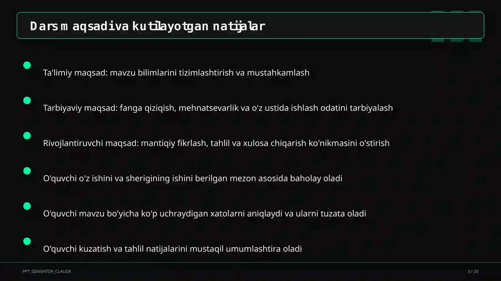 Me'morchilik yodgorliklari: Registon va Ichan-qal'a (6-sinf) 3