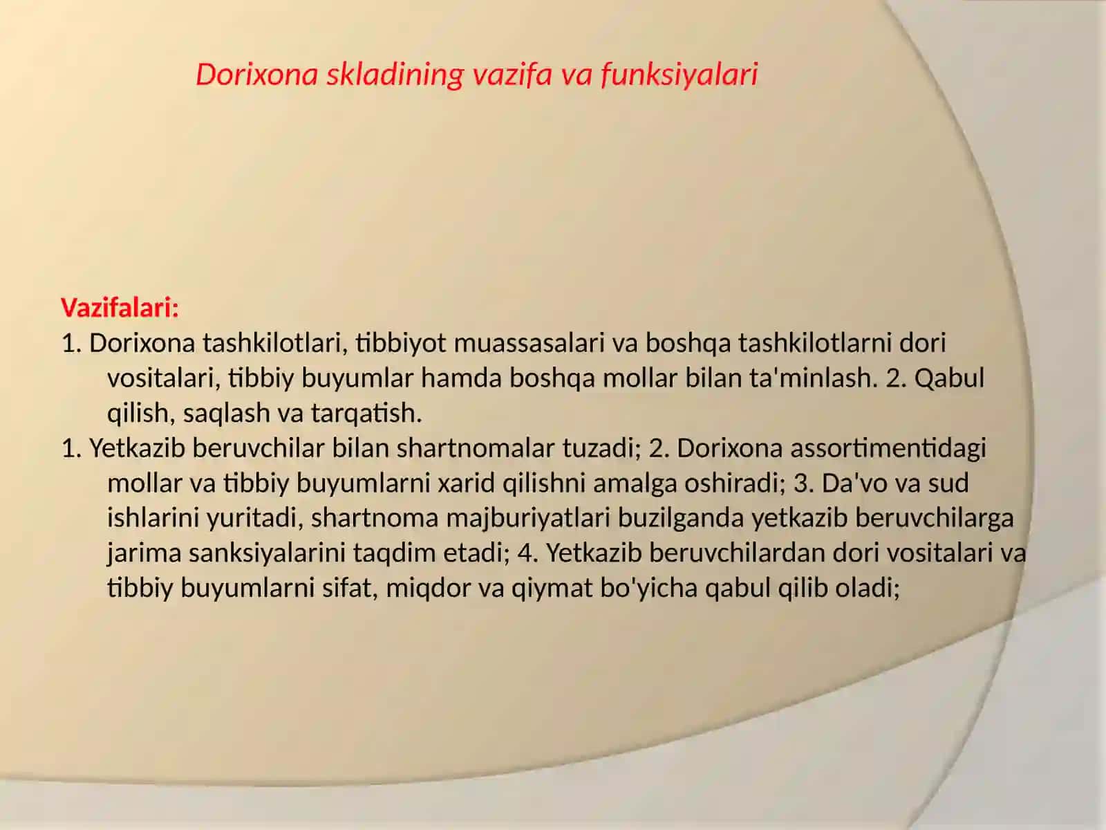 Dorixona ombori va dori vositalarini saqlash 3