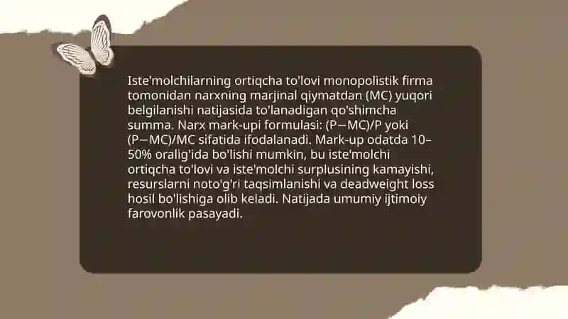 Manapolistik raqobatning kamchiligi 3