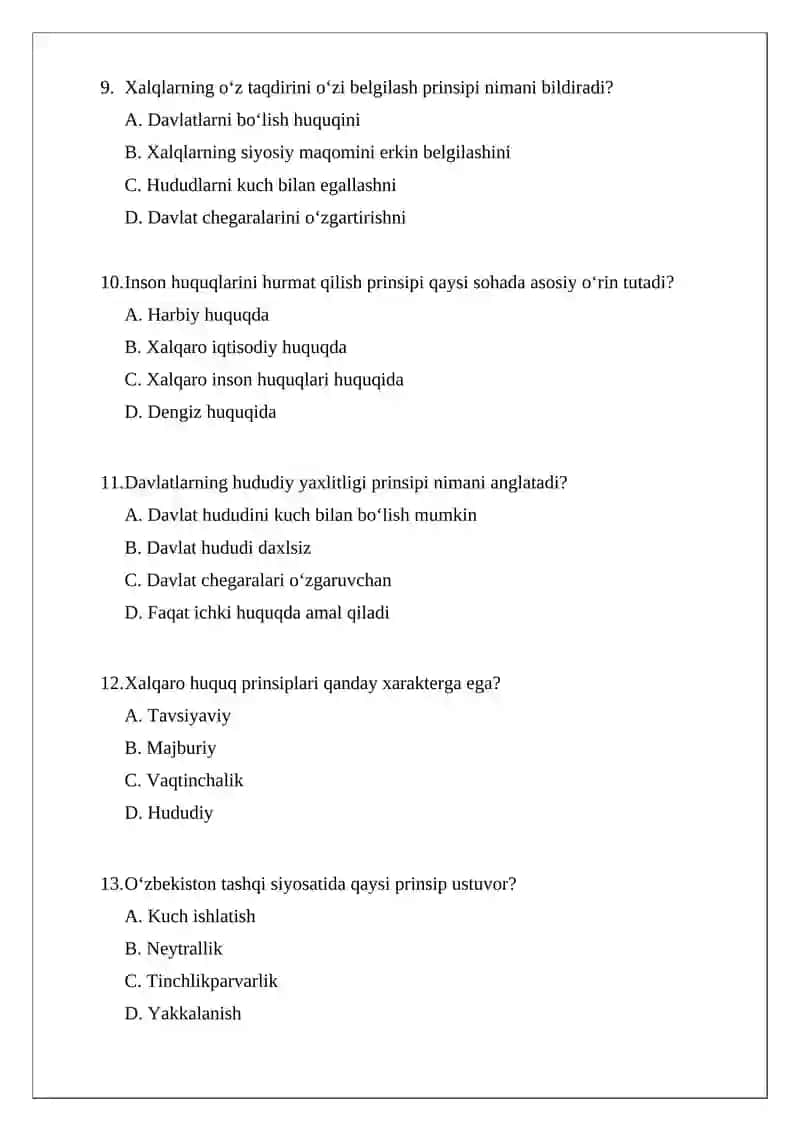 Xalqaro Huquqning Asosiy Prinsiplari 3