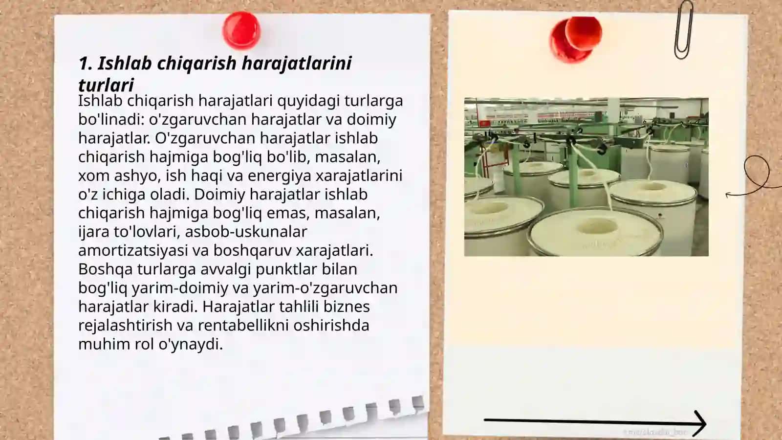 Kichik biznes va tadbirkorlik subyektlarida ishlab chiqarish harajatlari va mahsulot tannarxi tahlili 3