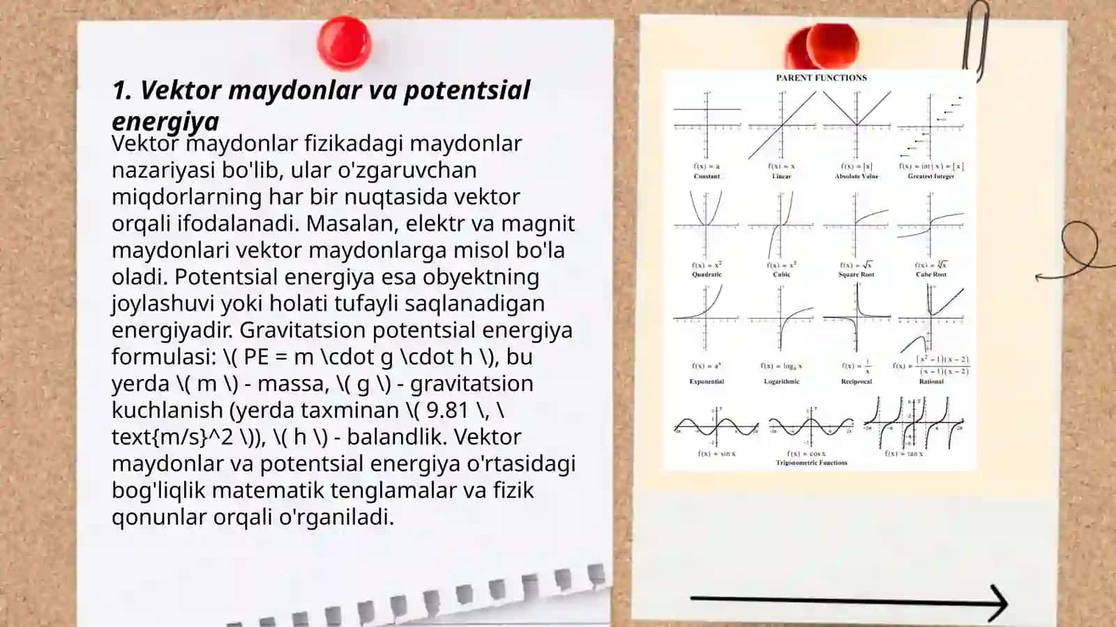 Vektor funksiyalarning fizikadagi tatbiqlari 3