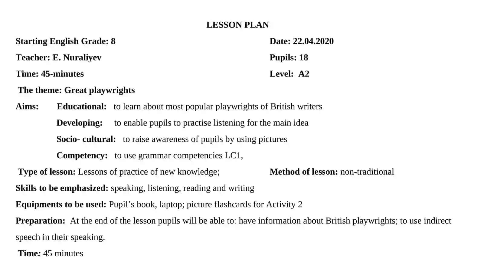 Great playwrights 3