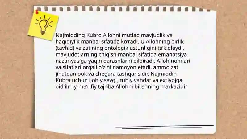 Najmidding Kubroning falsafiy qarashlarida islom falsafasi 3