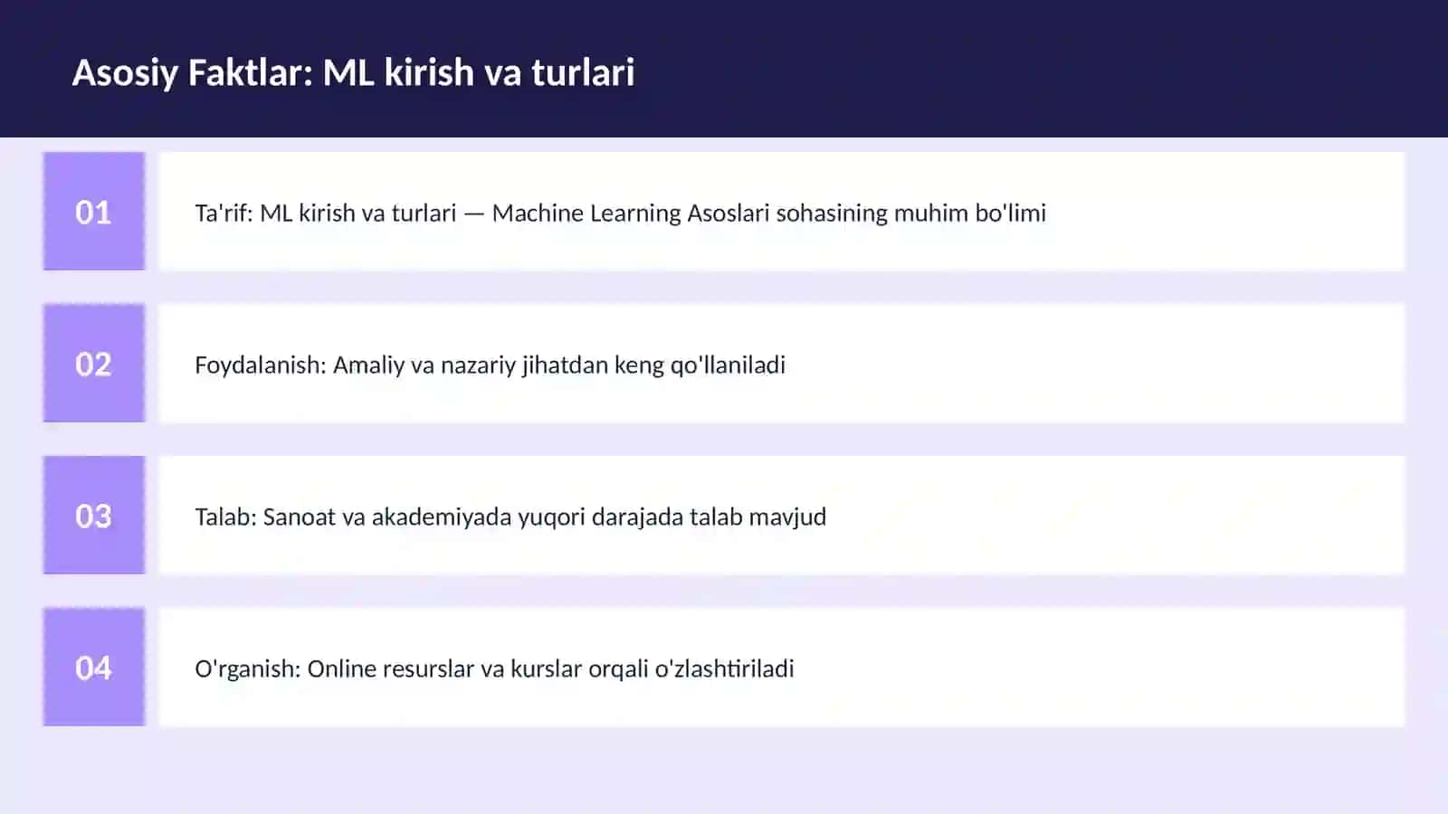 AI | MACHINE LEARNING ASOSLARI 3