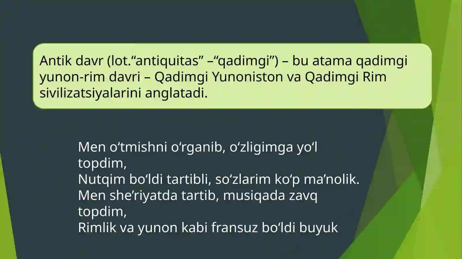GUMANIZM G‘ARBIY YEVROPADA YANGI DAVR MADANIYATI VA FANI 3