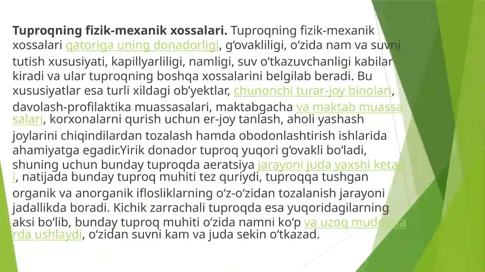 Tuproqning fizik va mexanik xossalari 3