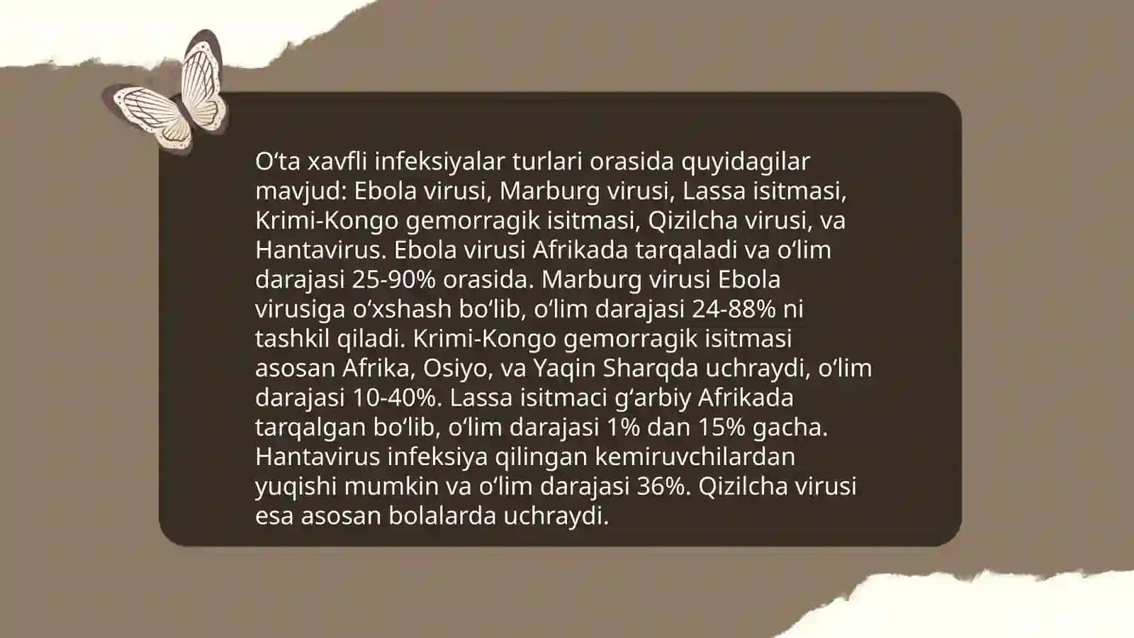 Oʻta xavfli infeksiya va teri kasalik qozgʻatuvchilari va ularni labarator diagnostikasi 3