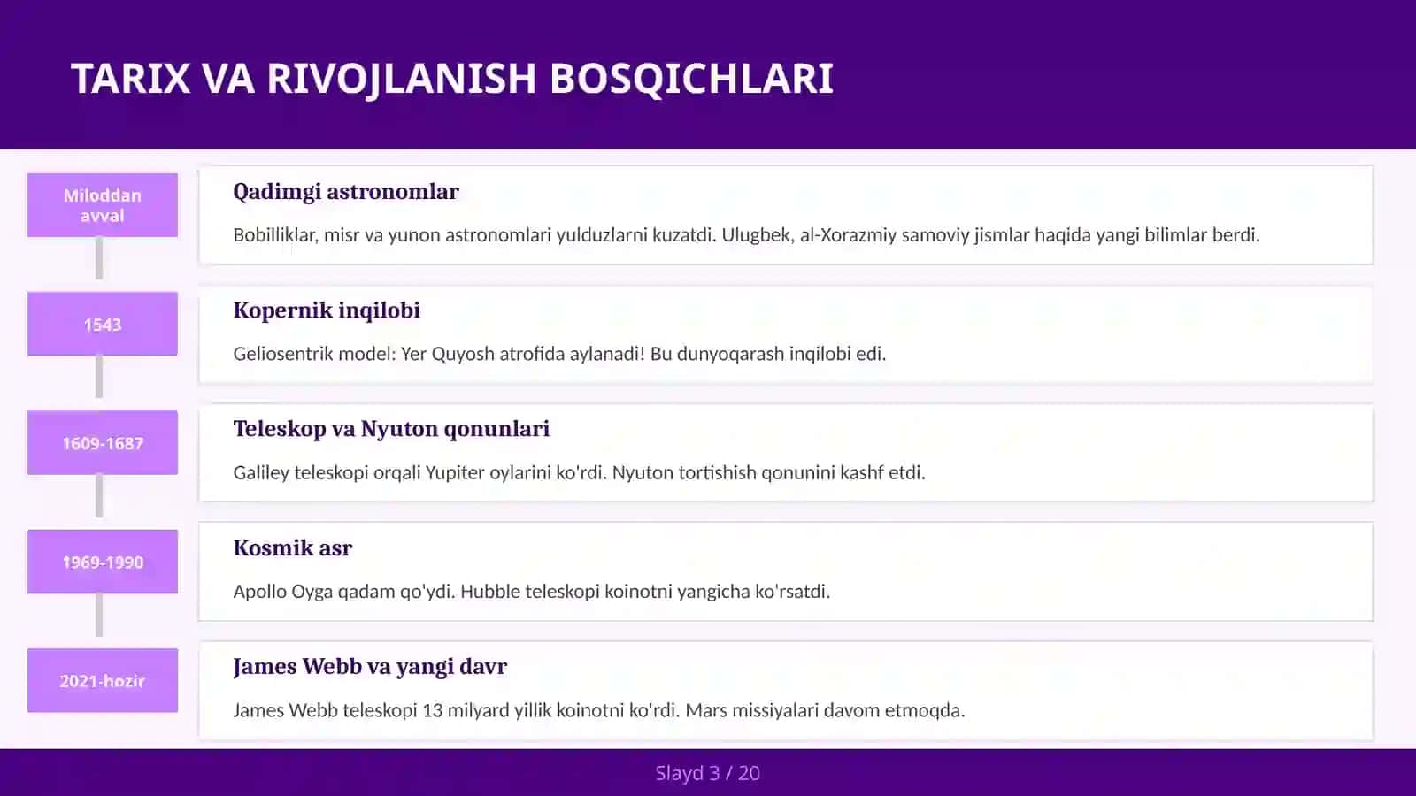 Galaktikalar va koinot tuzilishi 3