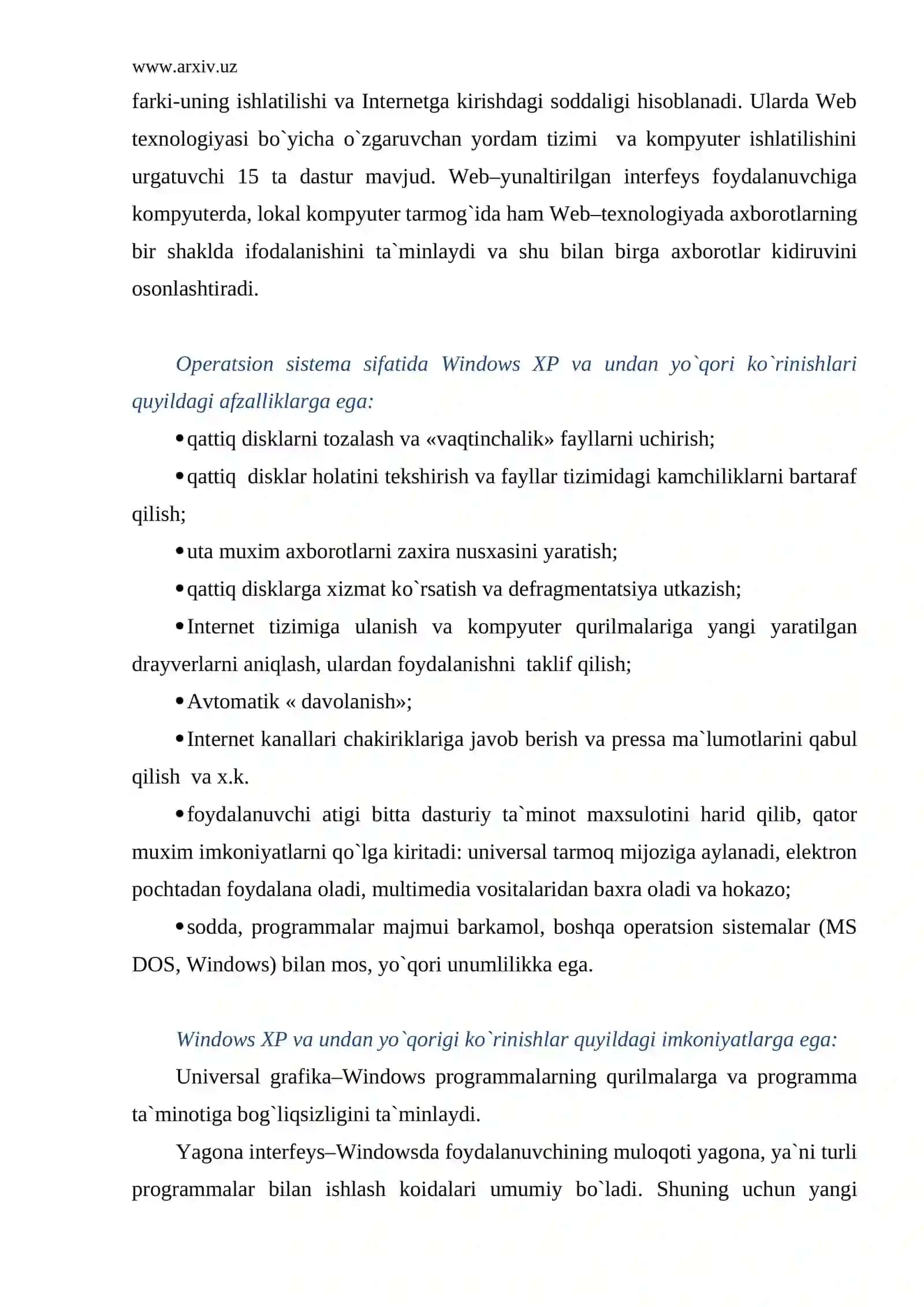 Operatsion sistemalar 3