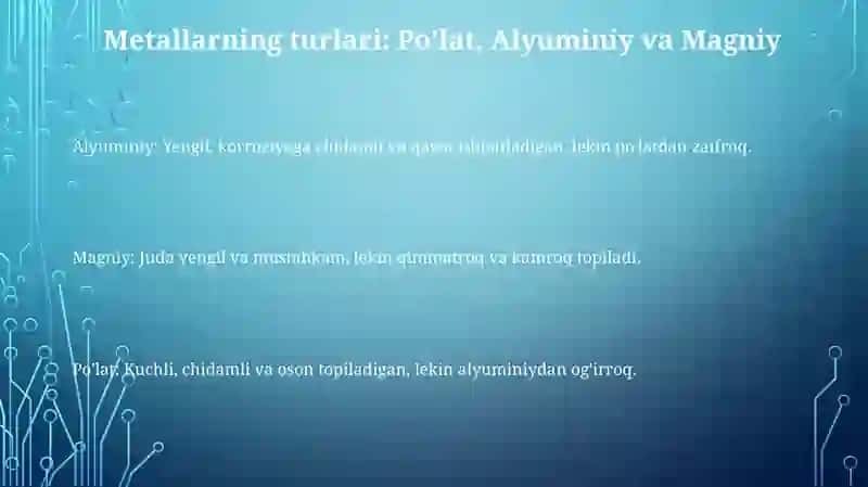 Noorganik karozziyaga chidamli materiallar 3