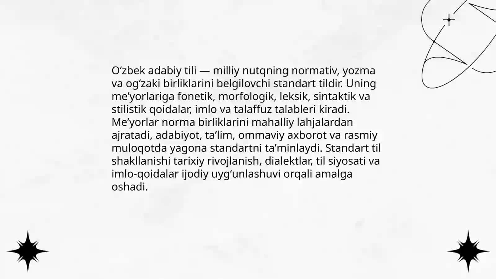 Oʻzbek adabiy tili uning meʼyorlari.Yozuv. Oʻzbek tilining asosiy imlo qoidalari 3
