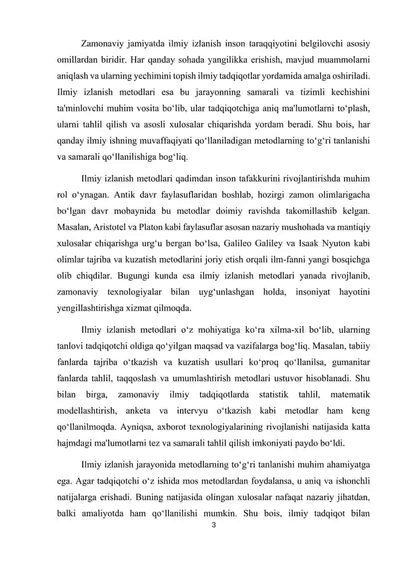 ILMIY IZLANISH METODLARI 3