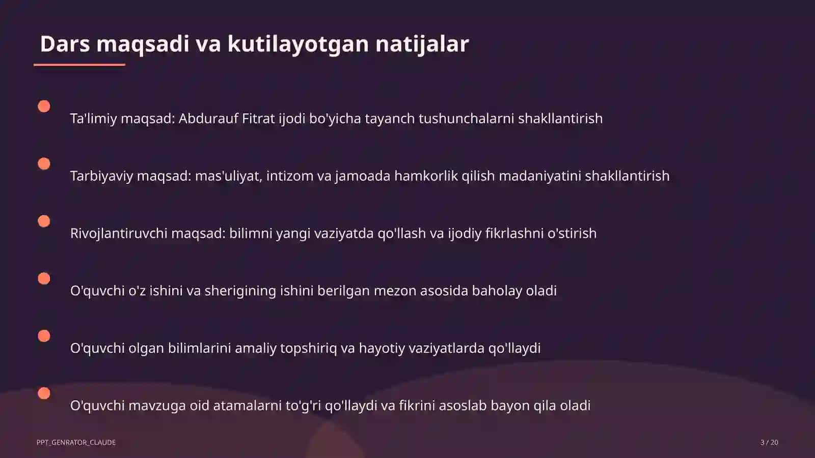 Abdurauf Fitrat ijodi (9-sinf) 3