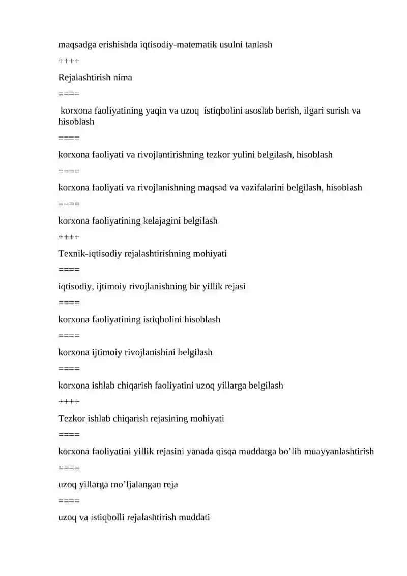 Biznes rejasi tuzish 3