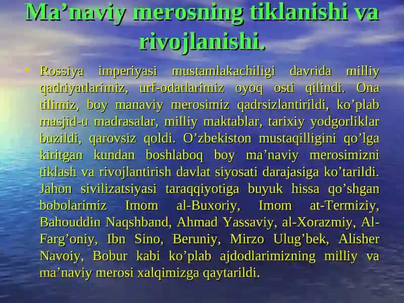 Mirziyoyev Sh.M. Yangi O’zbekistonda erkin va farovon yashaylik 3