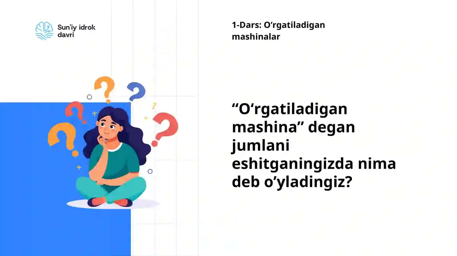 Oʻrgatiladigan mashinalar 3