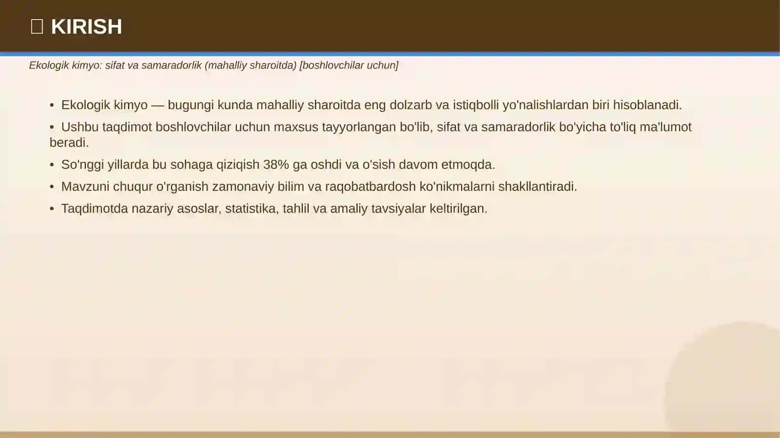 Ekologik Kimyo 3