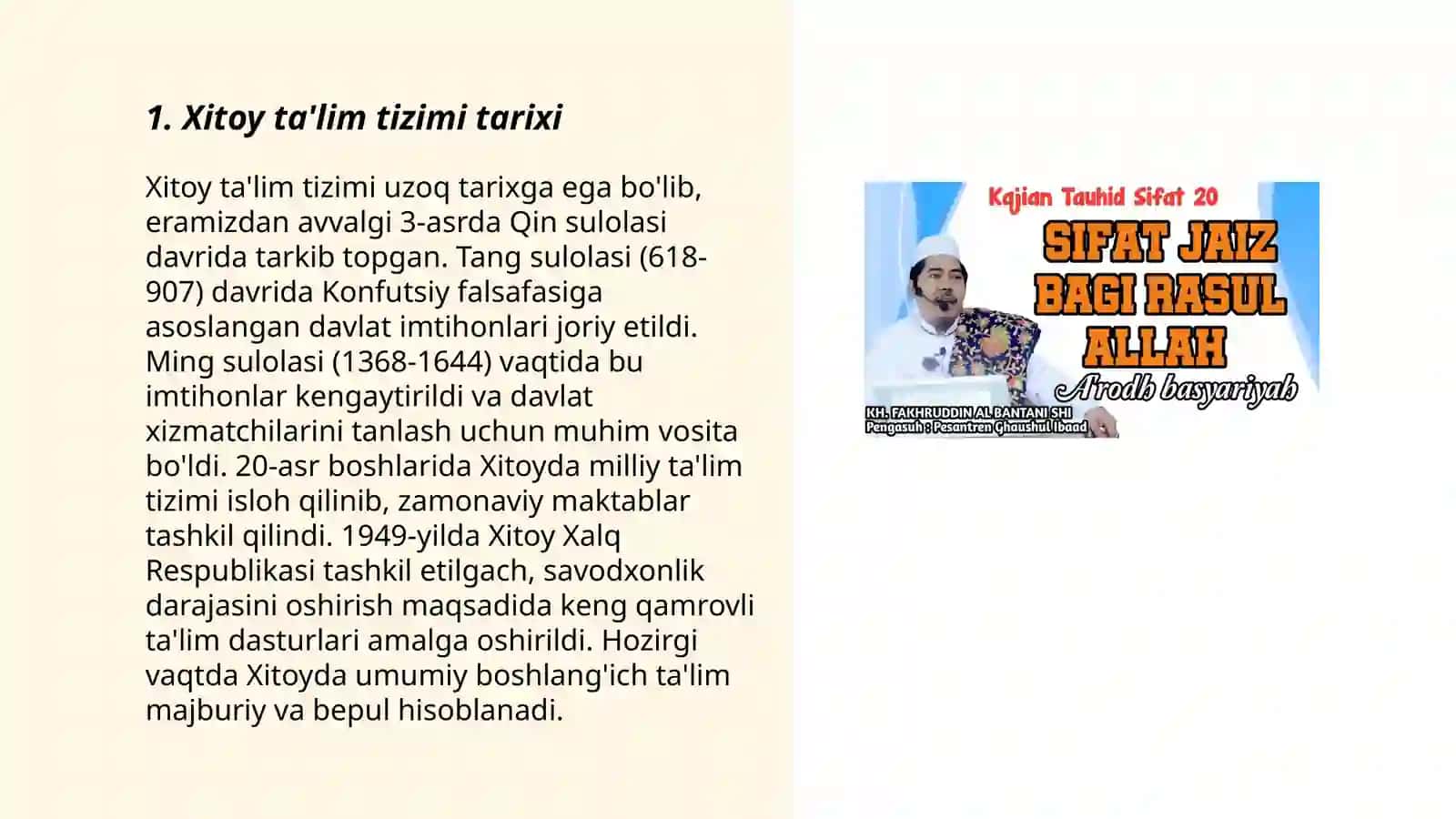 Xitoy taʼlim sifati va undagi oʻzgarishlar 3