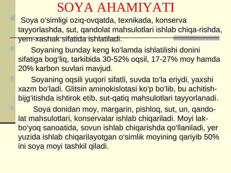 Soya biologiyasi va yetishtirish texnologiyasi 3