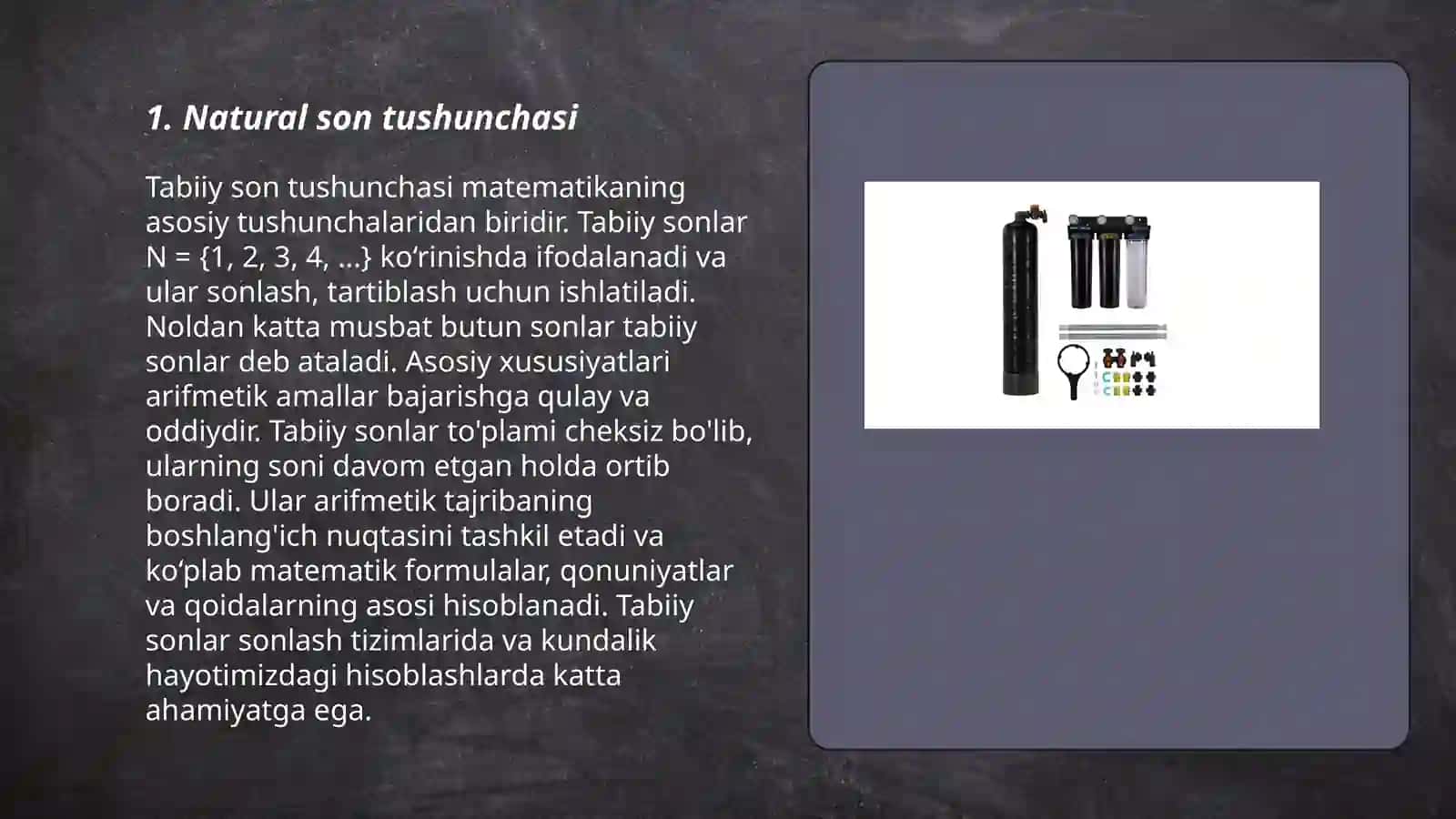 Nomanfiy butun sonlar toplamida tenglik munosabati 3