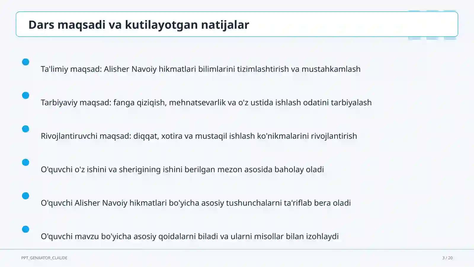 Alisher Navoiy hikmatlari (3-sinf) 3