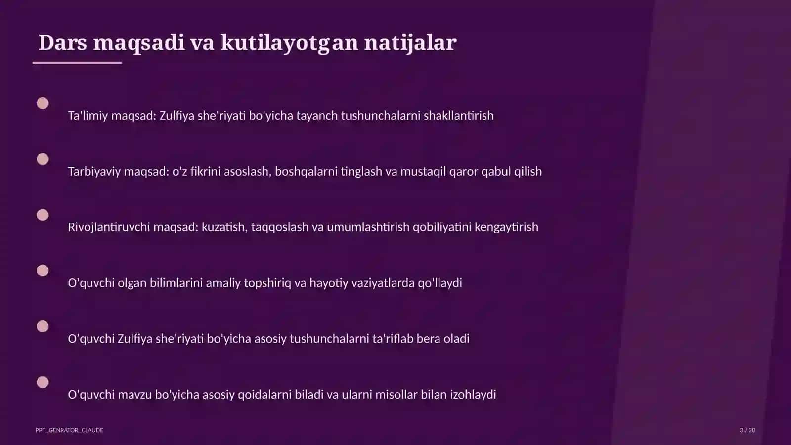 Zulfiya she'riyati (6-sinf) 3