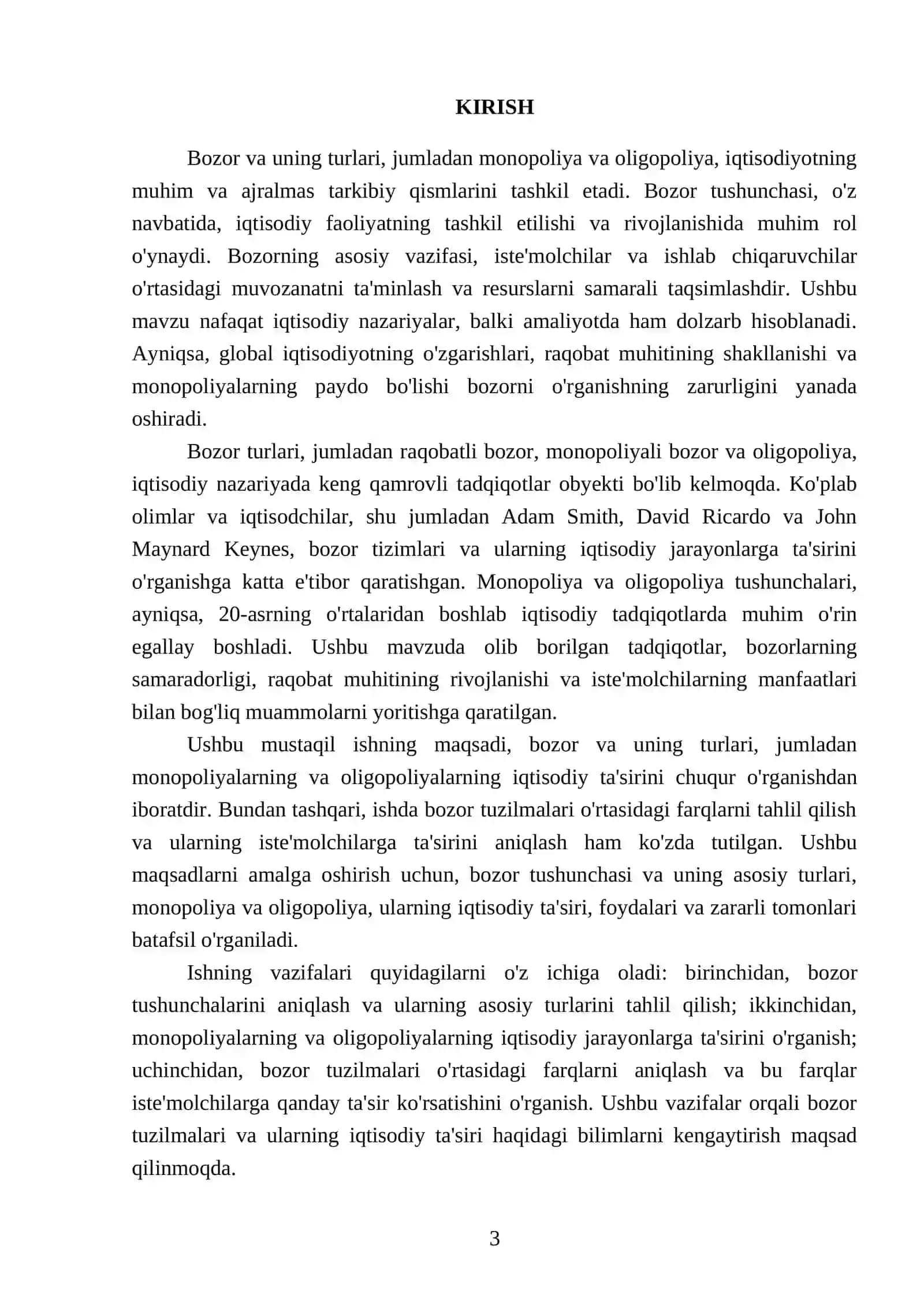 Bozor va uning turlari.Monopoliya.Oligopoliya 3