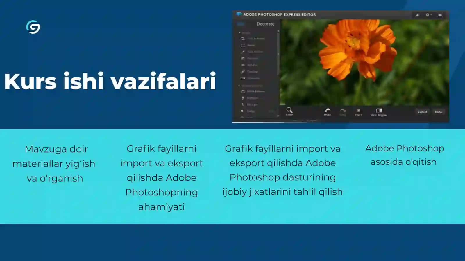 Grafik fayllarni eksport va import qilishda Adobe Photoshop dasturining ijobiy jihatlari 3