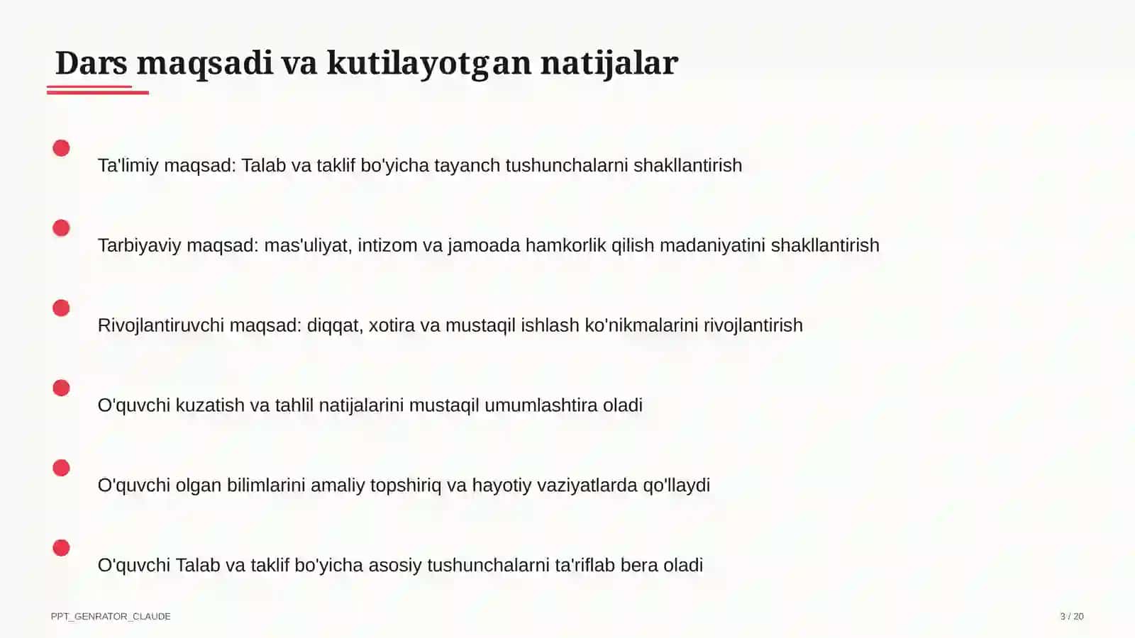 Talab va taklif (9-sinf) 3