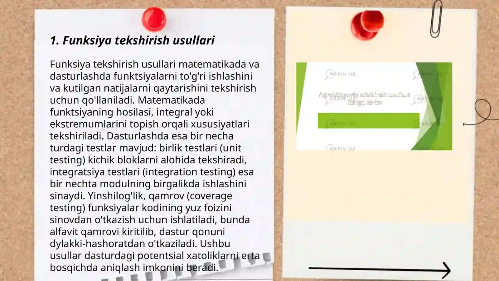 Funksiya tekshirish usullari 3