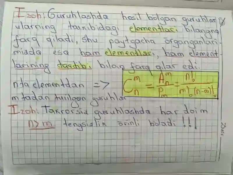 KOMBINATORIKA ELEMENTLARI 3