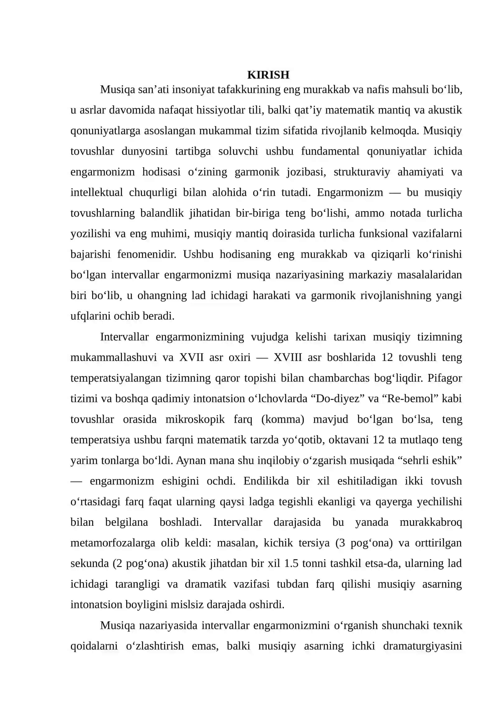 INTERVALLARNING ENGARMONIZMI 3